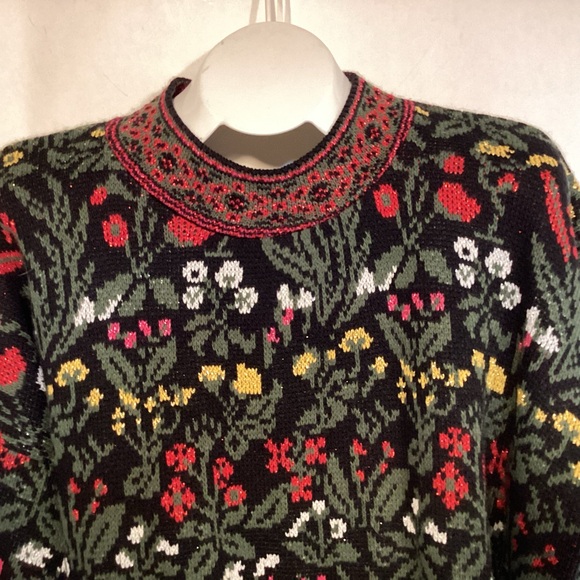 Mathias Vintage Floral Tunic Style Sweater Women’s 2X made in USA - Picture 2 of 13